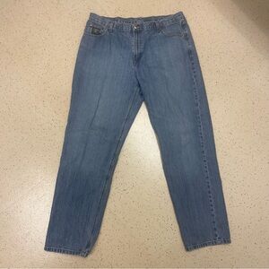 Cinch Men's Black Label High Rise Loose Fit Tapered Leg Jeans Medium wash 40x34